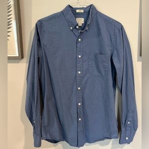 NWOT J. Crew Secret Wash Stretch Shirt Blue Button down Classic fit Medium